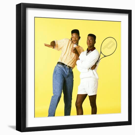 WILL SMITH; ALFONSO RIBEIRO. "THE FRESH PRINCE OF BEL-AIR" [1990], directed by ALFONSO RIBEIRO.-null-Framed Premium Photographic Print