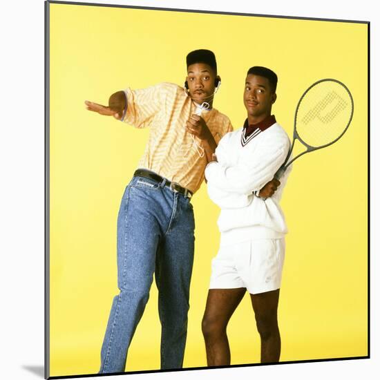 WILL SMITH; ALFONSO RIBEIRO. "THE FRESH PRINCE OF BEL-AIR" [1990], directed by ALFONSO RIBEIRO.-null-Mounted Photographic Print