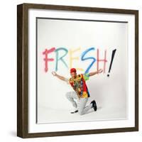 WILL SMITH. "THE FRESH PRINCE OF BEL-AIR" [1990], directed by ALFONSO RIBEIRO.-null-Framed Photographic Print