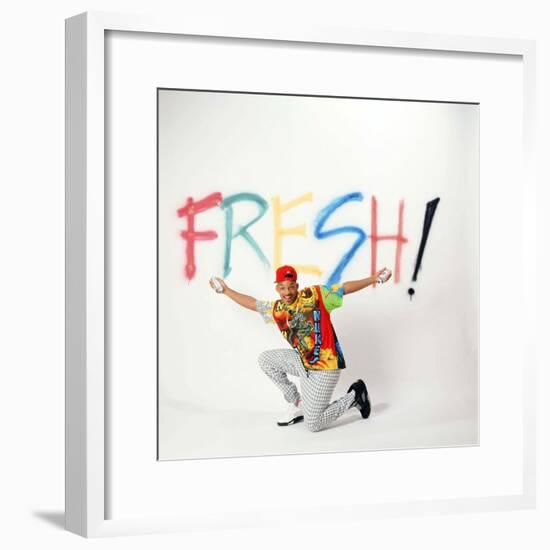 WILL SMITH. "THE FRESH PRINCE OF BEL-AIR" [1990], directed by ALFONSO RIBEIRO.-null-Framed Photographic Print