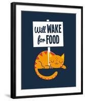 Will Wake for Food-Michael Buxton-Framed Art Print