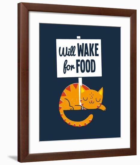 Will Wake for Food-Michael Buxton-Framed Art Print