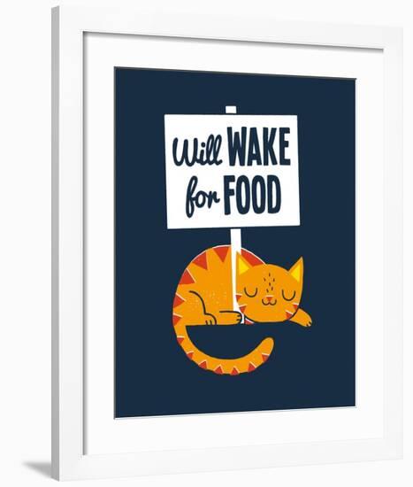 Will Wake for Food-Michael Buxton-Framed Art Print