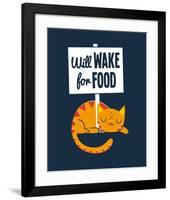 Will Wake for Food-Michael Buxton-Framed Art Print