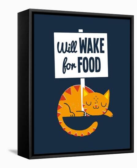 Will Wake for Food-Michael Buxton-Framed Stretched Canvas