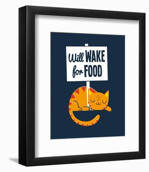 Will Wake for Food-Michael Buxton-Framed Art Print