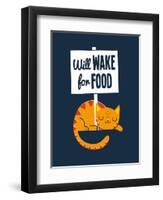 Will Wake for Food-Michael Buxton-Framed Art Print