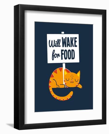 Will Wake for Food-Michael Buxton-Framed Art Print