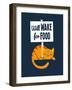 Will Wake for Food-Michael Buxton-Framed Art Print