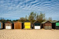 A Row of Beach Changing Huts-Will Wilkinson-Photographic Print