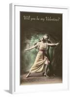 Will You Be My Valentine, Tango Dancers-null-Framed Art Print