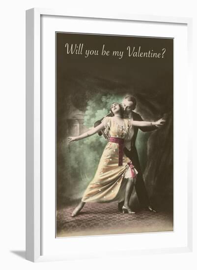 Will You Be My Valentine, Tango Dancers-null-Framed Art Print