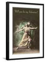 Will You Be My Valentine, Tango Dancers-null-Framed Art Print