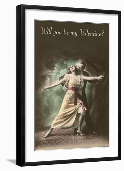 Will You Be My Valentine, Tango Dancers-null-Framed Art Print