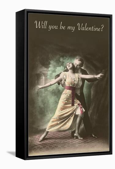 Will You Be My Valentine, Tango Dancers-null-Framed Stretched Canvas
