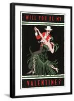 Will You Be My Valentine, Tango-null-Framed Art Print
