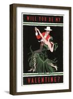 Will You Be My Valentine, Tango-null-Framed Art Print