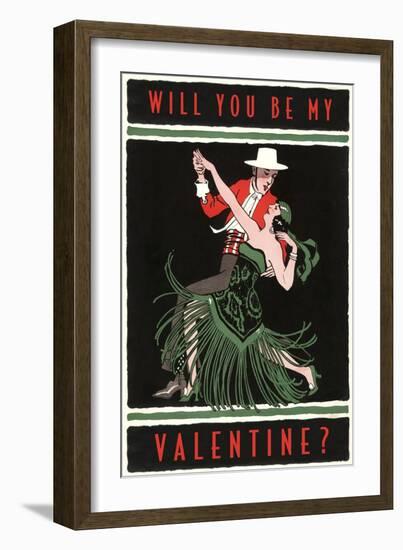 Will You Be My Valentine, Tango-null-Framed Art Print