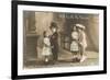 Will You Be My Valentine? Two Child Couples-null-Framed Premium Giclee Print