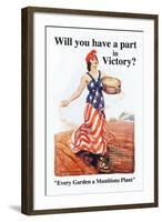 Will You Have a Part in Victory?-James Montgomery Flagg-Framed Art Print