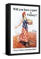 Will You Have a Part in Victory?-James Montgomery Flagg-Framed Stretched Canvas