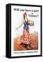 Will You Have a Part in Victory?-James Montgomery Flagg-Framed Stretched Canvas