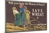 Will you help the women of France? Save wheat, 1918-Edward Penfield-Mounted Giclee Print