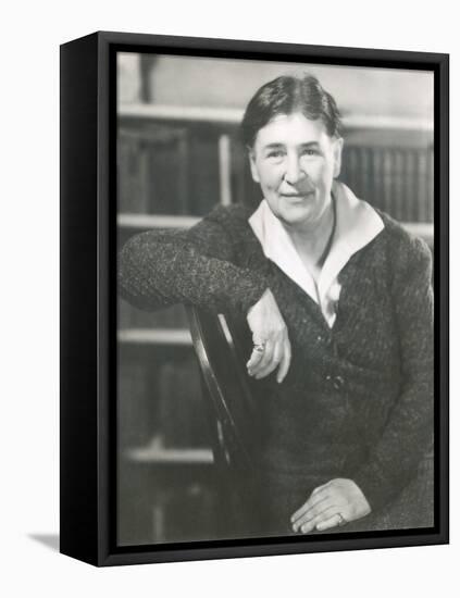 Willa Cather at the Time She Wrote Lucy Gayheart, Photo by Nicholas Muray, ca 1935-null-Framed Stretched Canvas