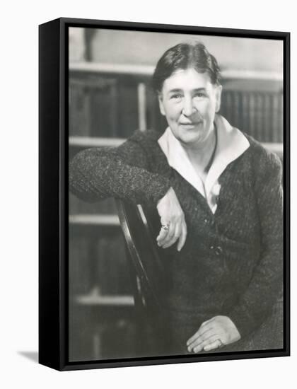 Willa Cather at the Time She Wrote Lucy Gayheart, Photo by Nicholas Muray, ca 1935-null-Framed Stretched Canvas