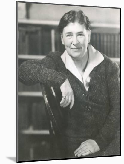 Willa Cather at the Time She Wrote Lucy Gayheart, Photo by Nicholas Muray, ca 1935-null-Mounted Photo