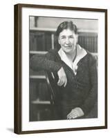 Willa Cather at the Time She Wrote Lucy Gayheart, Photo by Nicholas Muray, ca 1935-null-Framed Photo