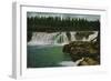 Willamette Falls in Portland - Portland, OR-Lantern Press-Framed Art Print