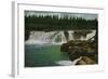 Willamette Falls in Portland - Portland, OR-Lantern Press-Framed Art Print