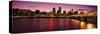 Willamette River at Sunset, Portland, Oregon, USA-null-Stretched Canvas