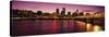 Willamette River at Sunset, Portland, Oregon, USA-null-Stretched Canvas