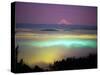 Willamette River Valley in a Fog Cover, Portland, Oregon, USA-Janis Miglavs-Stretched Canvas