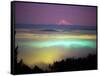 Willamette River Valley in a Fog Cover, Portland, Oregon, USA-Janis Miglavs-Framed Stretched Canvas