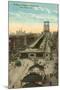 Willamsburg Bridge Approach, New York City-null-Mounted Art Print