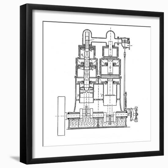 Willans Steam Engine-Mark Sykes-Framed Photographic Print