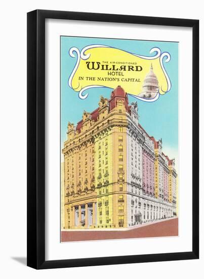 Willard Hotel, Washington D.C.-null-Framed Art Print