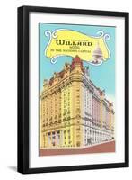 Willard Hotel, Washington D.C.-null-Framed Art Print