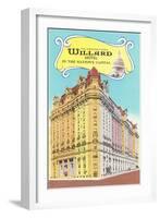 Willard Hotel, Washington D.C.-null-Framed Art Print