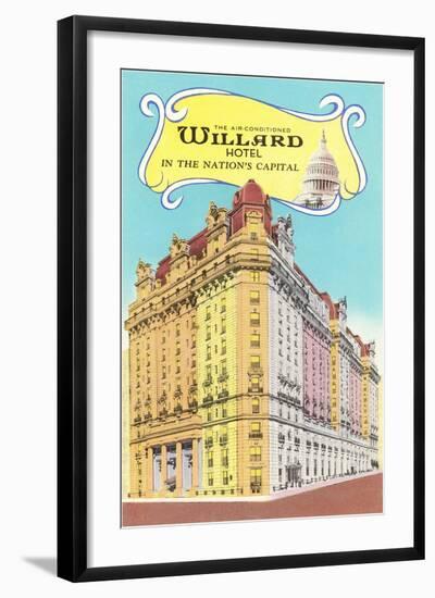 Willard Hotel, Washington D.C.-null-Framed Art Print