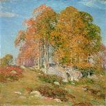 September Morning, Plainfield, New Hampshire-Willard Leroy Metcalf-Stretched Canvas