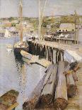 Fish Wharves, Gloucester, 1896-Willard Leroy Metcalf-Giclee Print