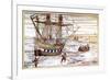 Willem Barents' Ship Among the Arctic Ice, 1594-1597-null-Framed Giclee Print