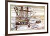 Willem Barents' Ship Among the Arctic Ice, 1594-1597-null-Framed Giclee Print