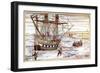 Willem Barents' Ship Among the Arctic Ice, 1594-1597-null-Framed Giclee Print