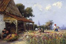 Flowerfield-Willem Bataille-Stretched Canvas