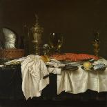 Breakfast with a Lobster, Dutch Painting of 17th Century-Willem Claesz Heda-Stretched Canvas